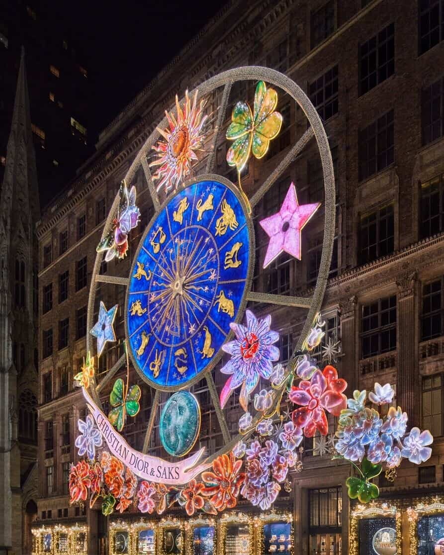 Christian Dior Saks Façade Takeover American Christmas