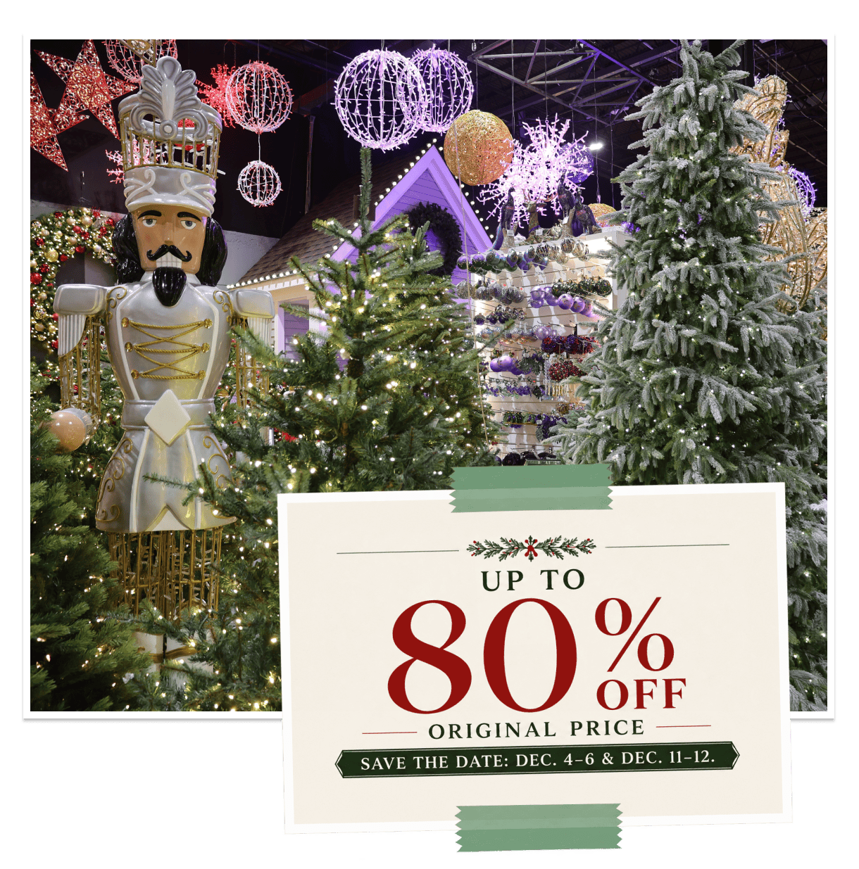 American Christmas Holiday Décor Sample Sale